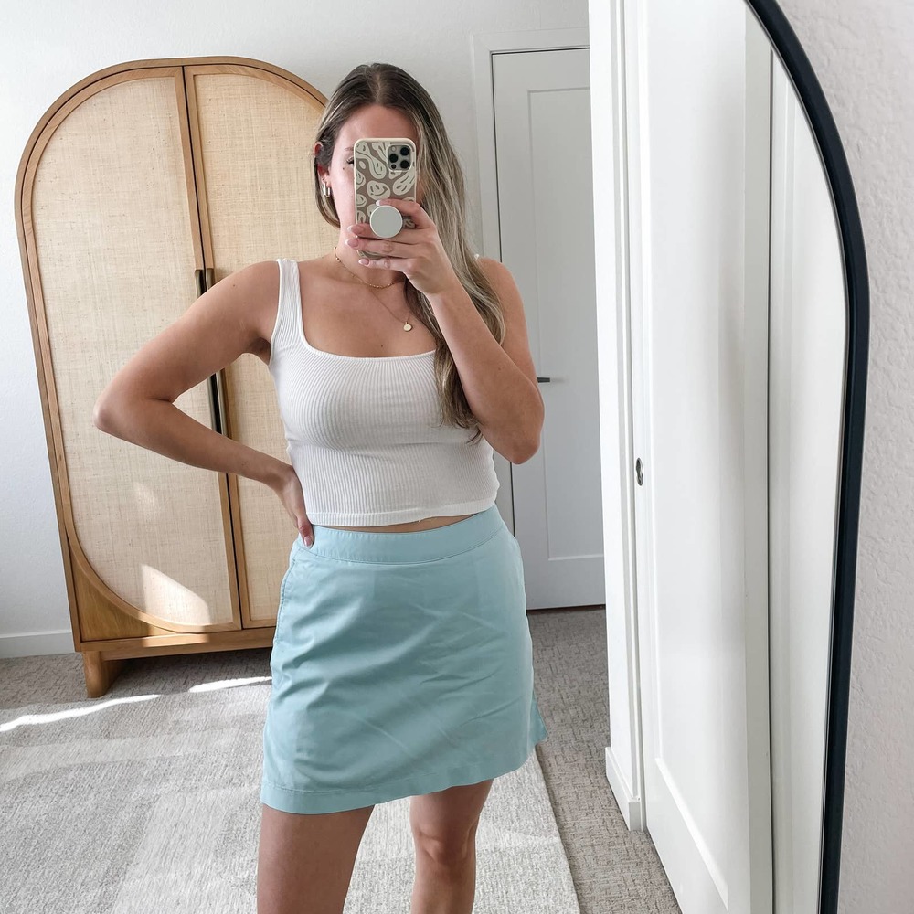 ADIDAS Light Blue Golf Skirt‎